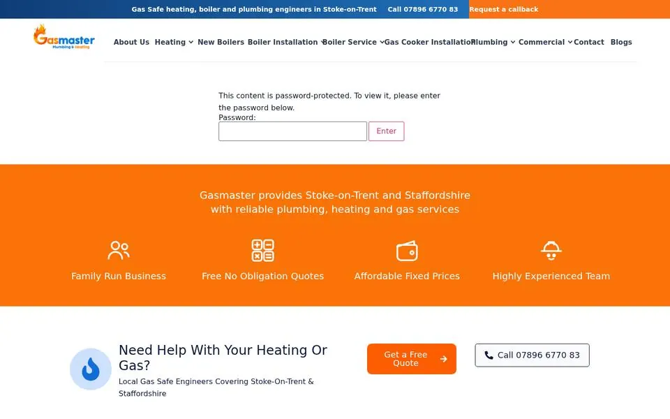 Password-protected draft page left public