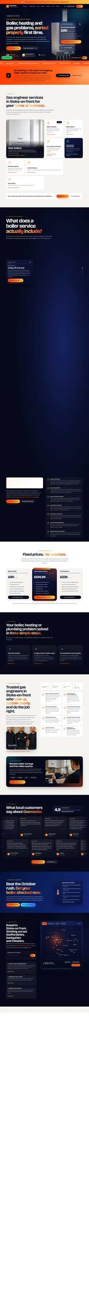 Full length of the new Gasmaster homepage