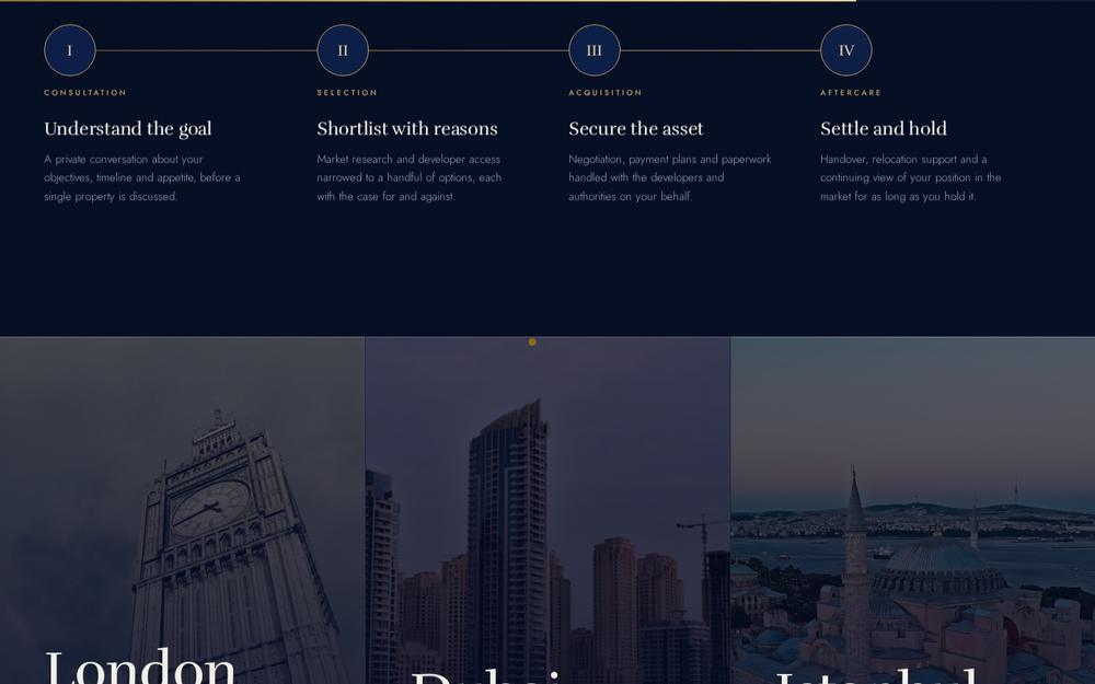 New homepage four step process