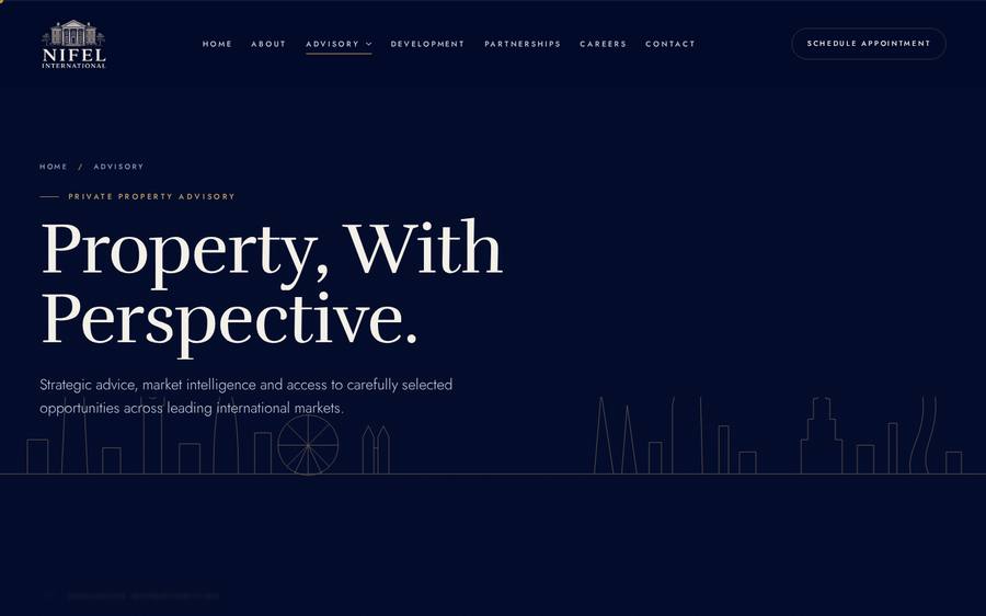 New advisory page
