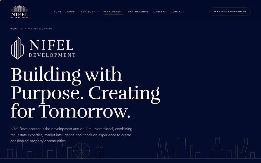 New development page